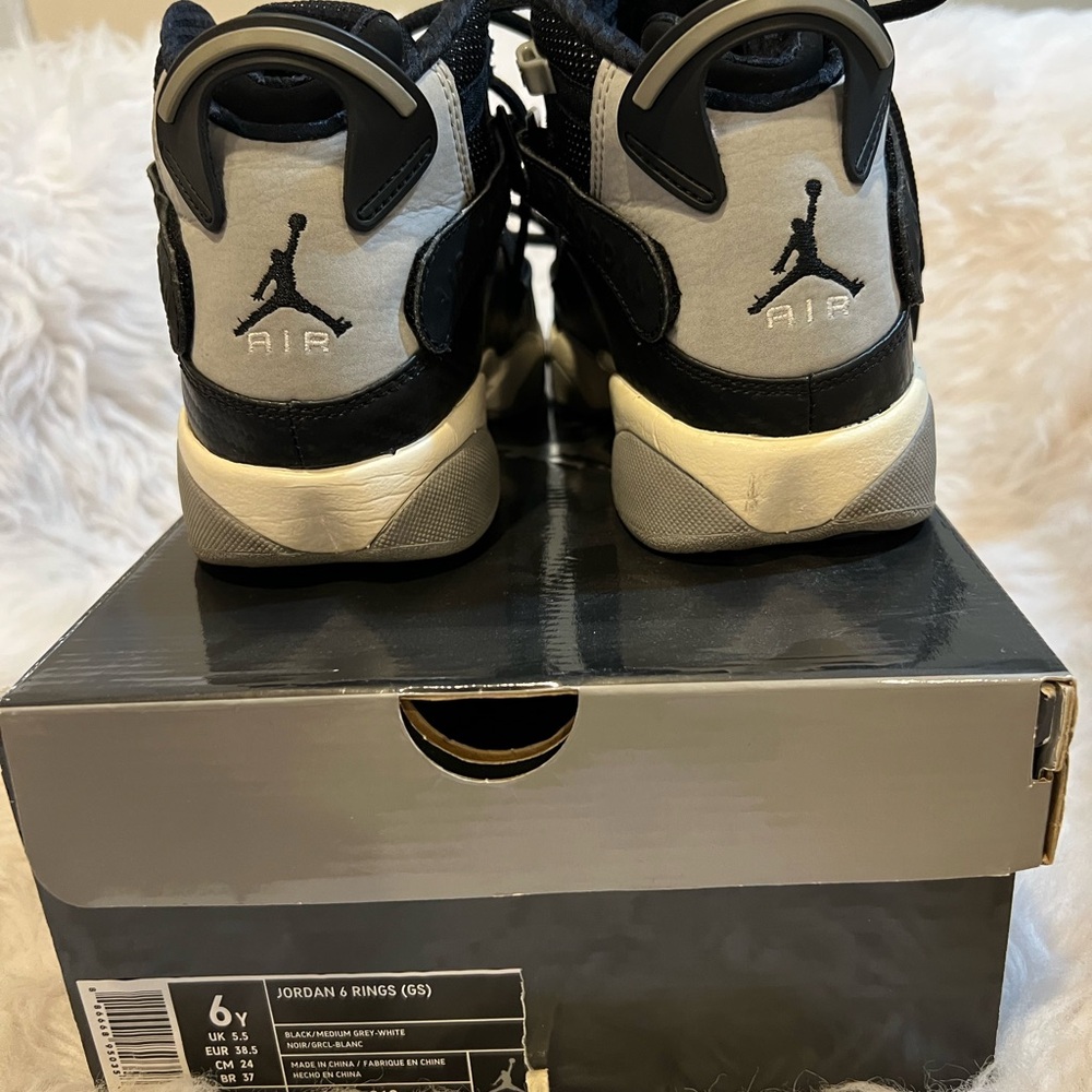 Jordan Black and White Sneakers with Retro Design